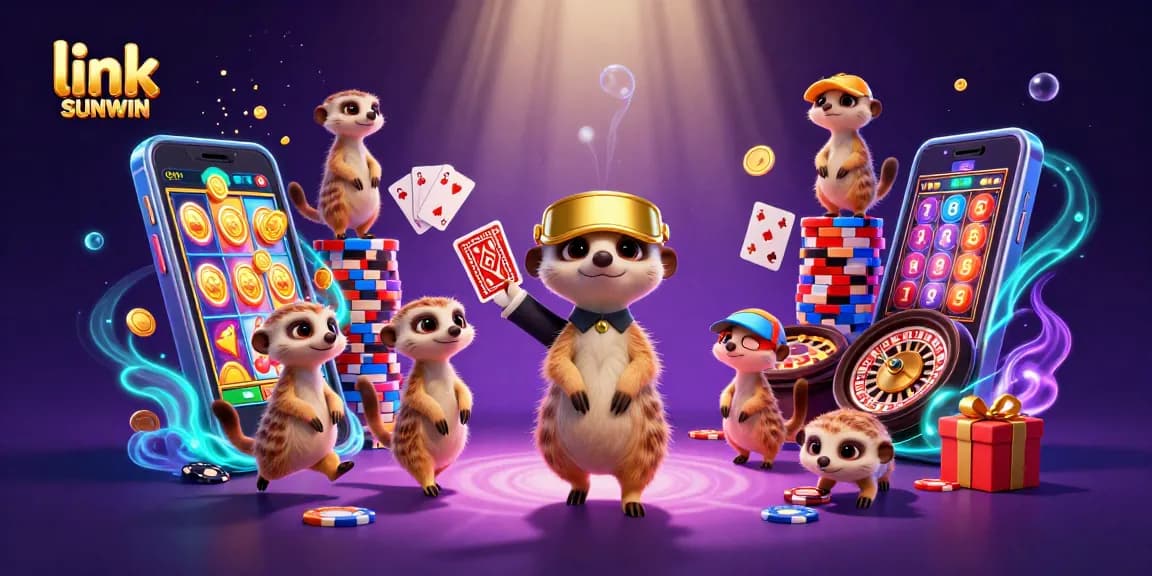 Experience excitement with link SUNWIN as meerkats transform a casino into a lively adventure!