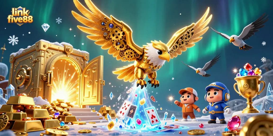 Experience dynamic gameplay with link five88, featuring a thrilling casino scene full of treasures.
