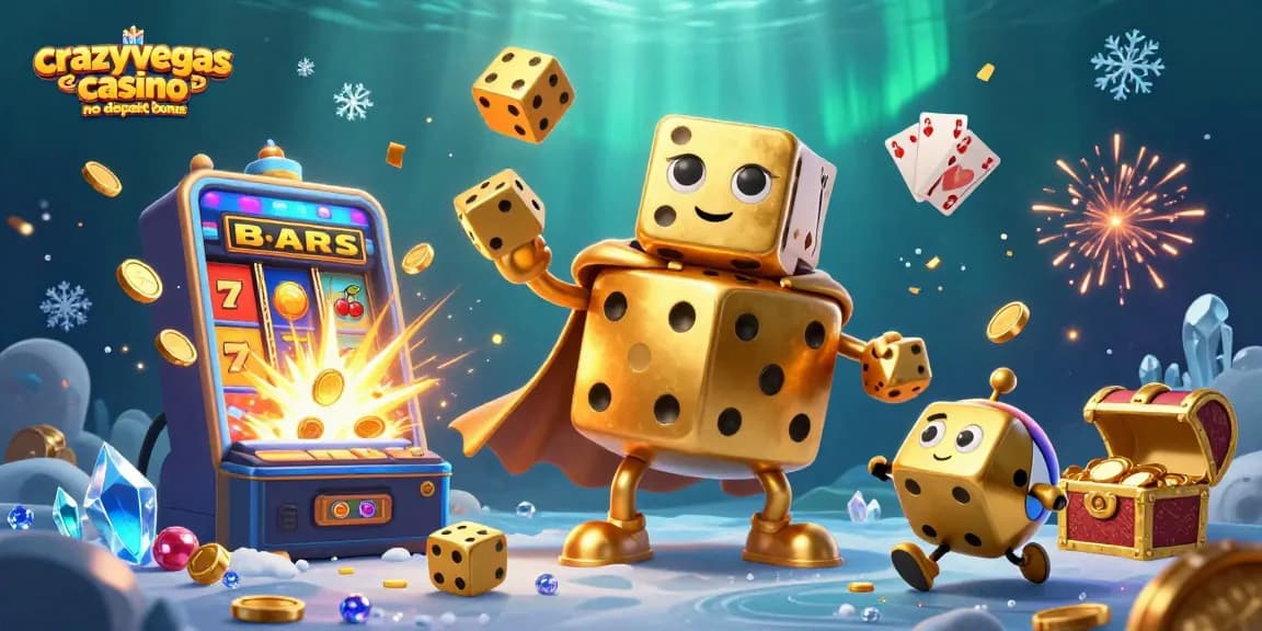 Experience thrilling action with the crazyvegas casino no deposit bonus in a vibrant, dynamic casino scene.