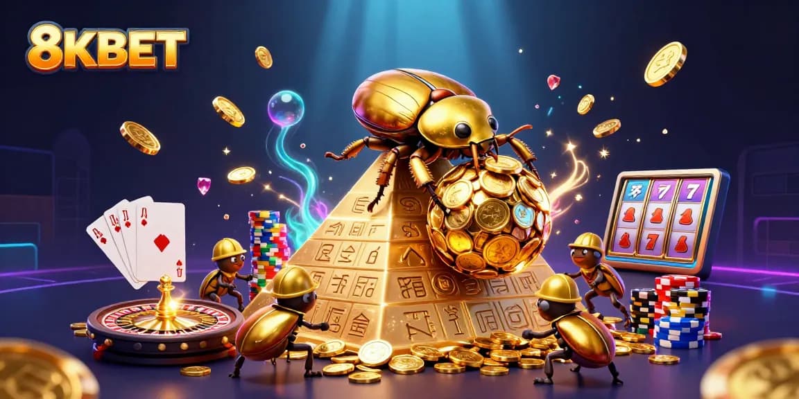 Experience winning at 8KBET with cascades of gold, vibrant casino dynamics, and competitive edge.