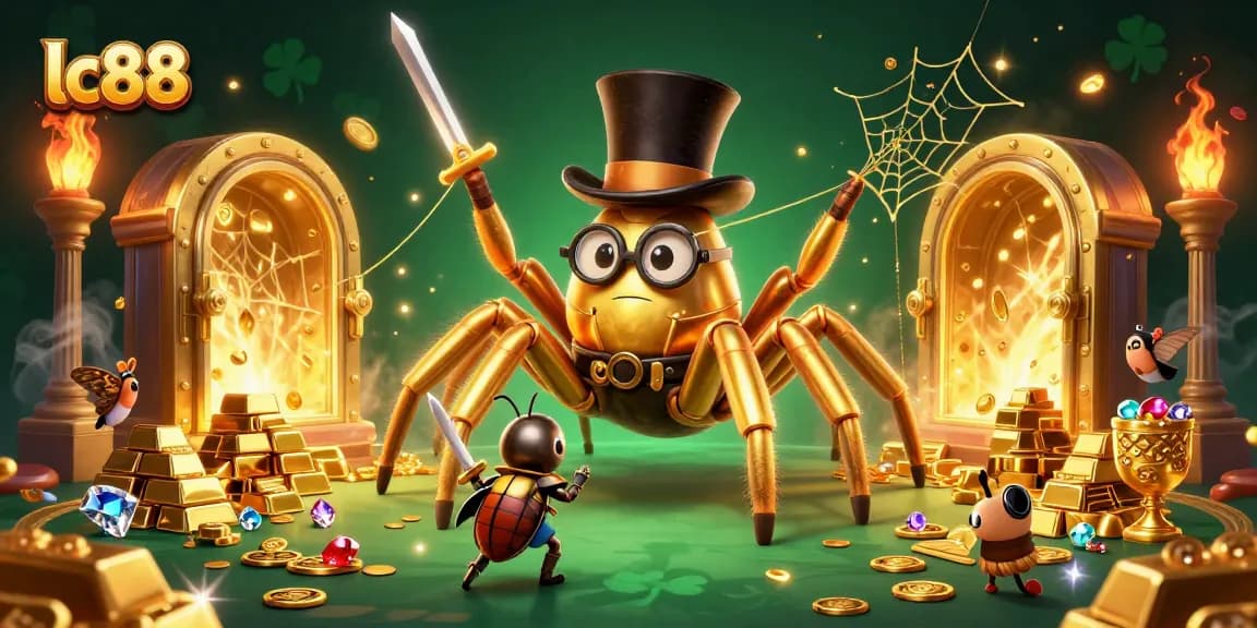 Experience the excitement of lc88 with thrilling casino elements and characters in vibrant 3D illustration.