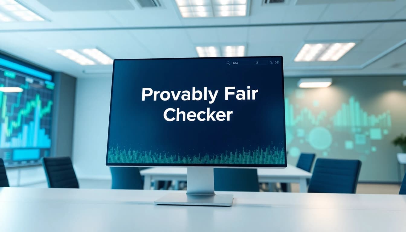 Using the Provably Fair Checker to verify online gaming integrity with a sleek interface.