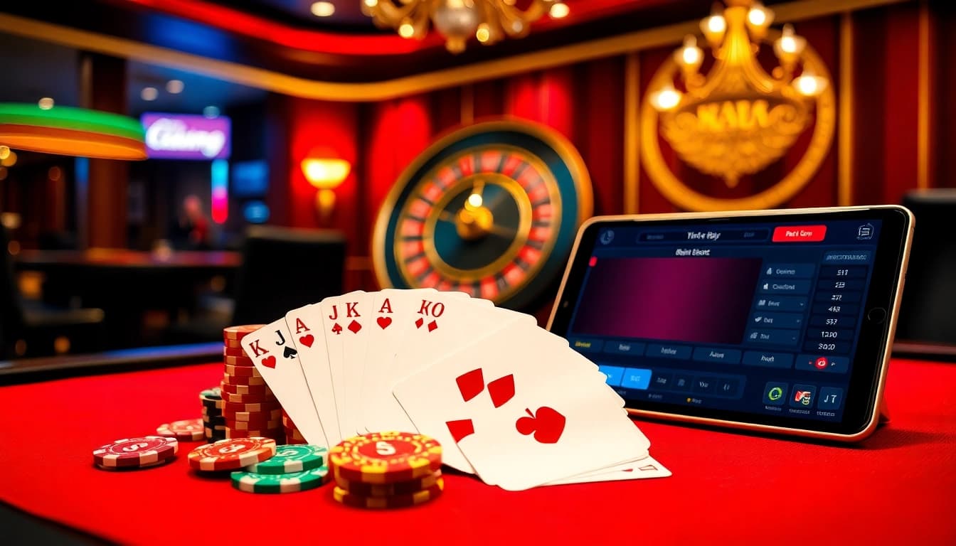 Experience the luxury of HZ88 com with vibrant casino tables, cards, and betting excitement.