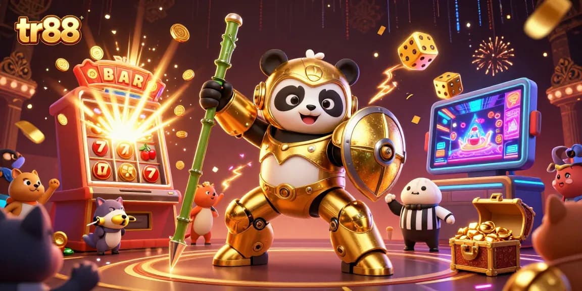 Spin the reels at tr88 with dynamic golden panda and casino game excitement.