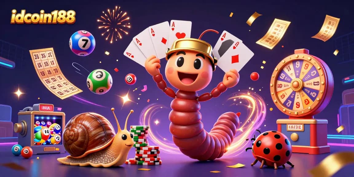 Join the excitement at idcoin188 with vibrant 3D casino characters celebrating wins in a lively scene.