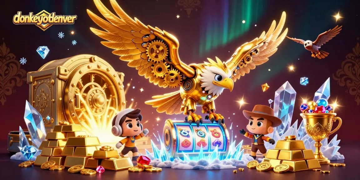 Win big at donkeyotdenver with dynamic slot reels amidst treasures and mythical creatures.