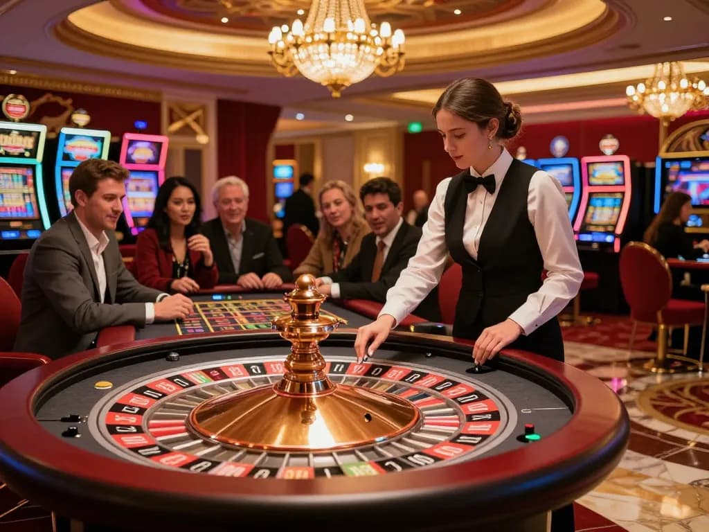 Experience thrilling roulette gameplay at rik88. com with vibrant atmosphere and exciting bets.