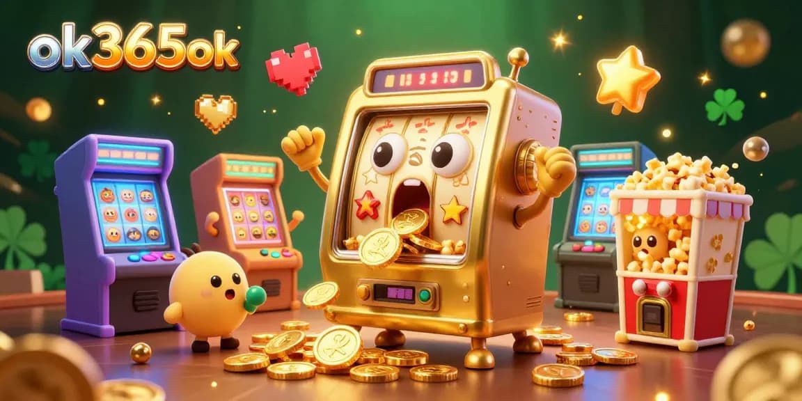Experience thrilling wins at ok365ok with vibrant 3D slot machines and sparkling casino elements.