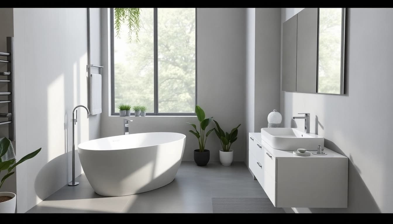 Optimale sanitäre Lösungen mit sonni sanitär in einem modernen Badezimmer.