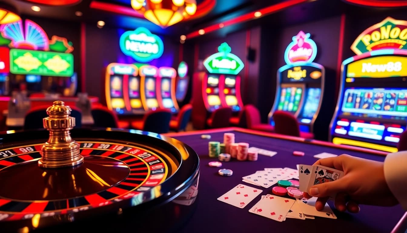 Experience the excitement of gambling at https://new88.help/ with vibrant casino tables and thrilling gameplay.
