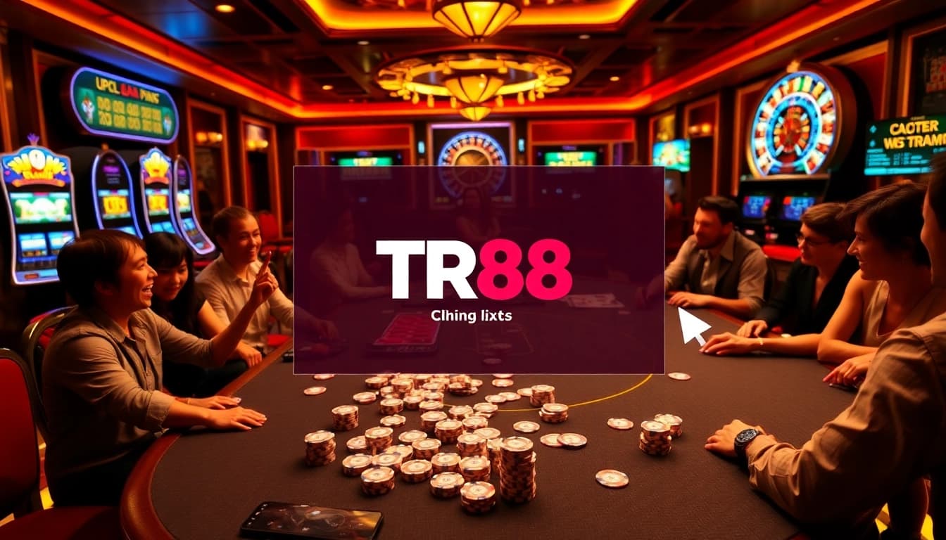 Join the excitement at TR88's casino with vibrant tables and thrilling games.
