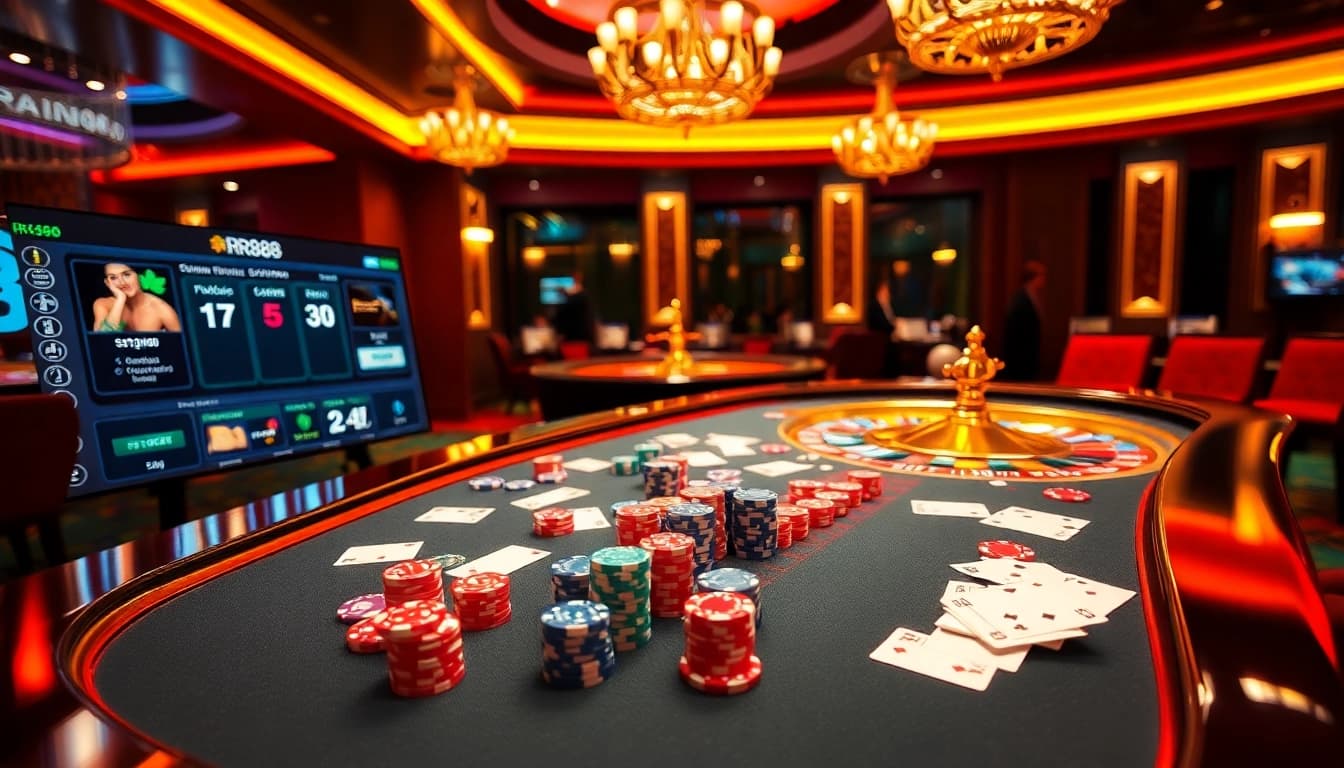 Experience the thrill of RR88 with lively casino games and vibrant betting tables.