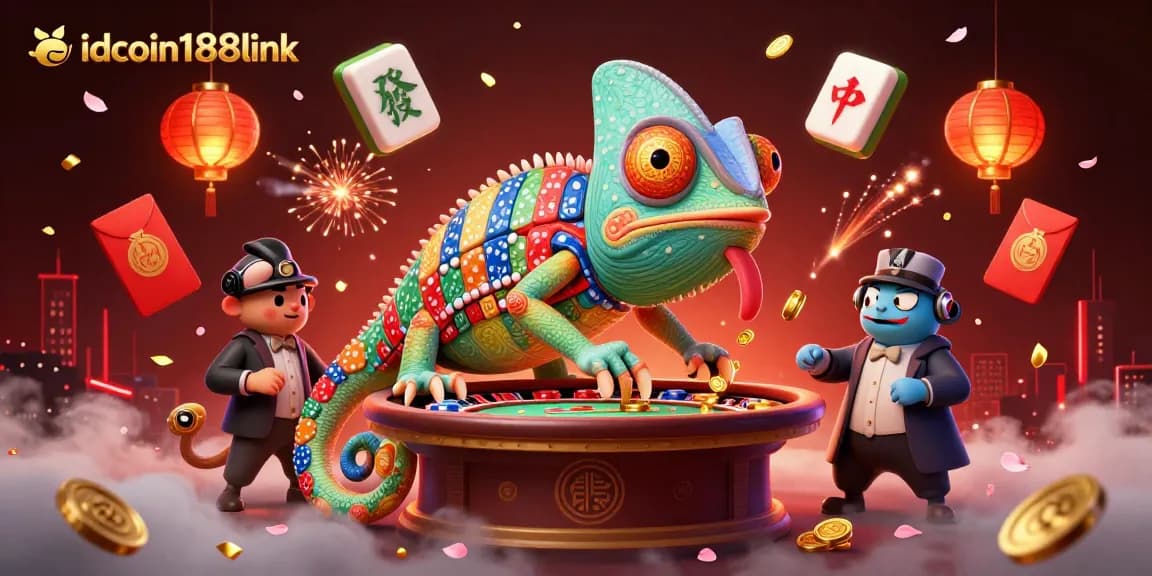 Experience thrilling gameplay at idcoin188link with the vibrant chameleon casino owner capturing wins.