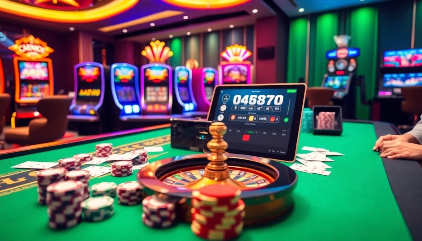 Experience the thrilling gameplay at AF88 link with vibrant casino tables and engaging slot machines.