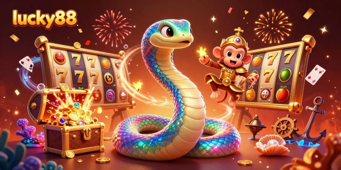 Experience thrilling gameplay on lucky88, featuring vibrant characters and dynamic slot elements in an enchanting scene.