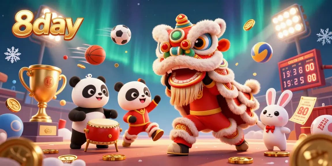 Experience the thrill of gambling at 8day with vibrant characters and dynamic casino elements.