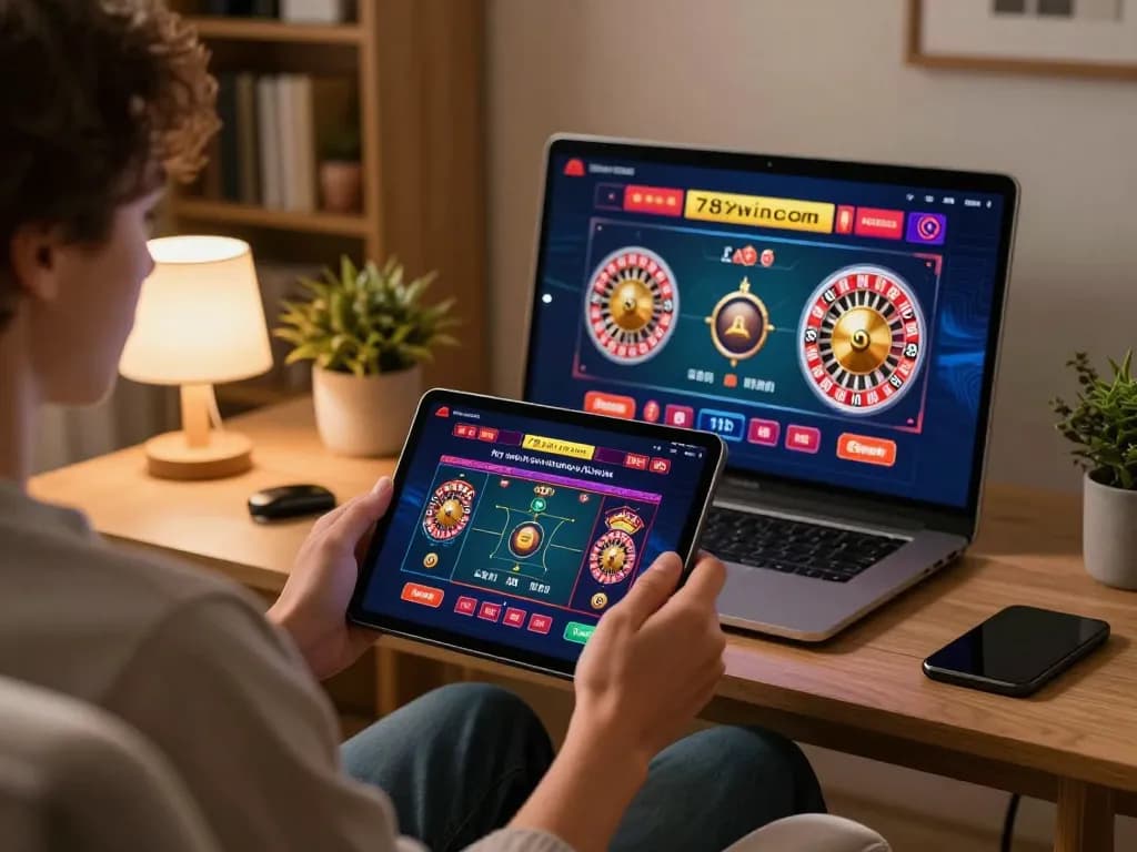 Experience thrilling gameplay on 789wincom's casino app while relaxing at home.