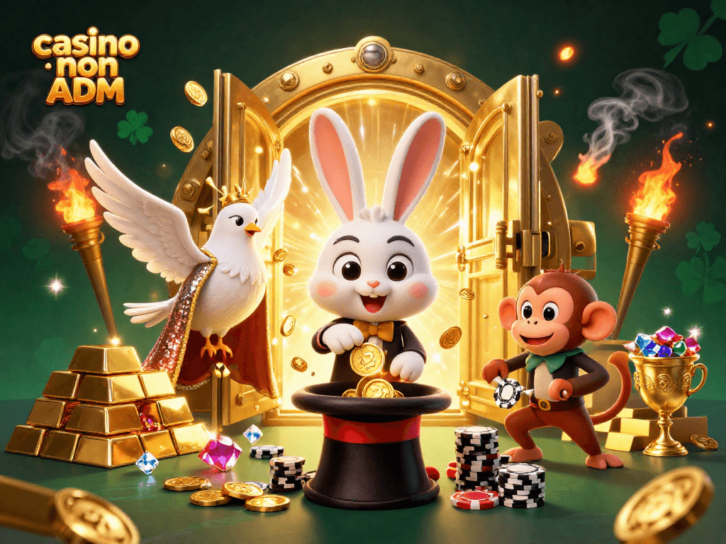 I jackpot nei casino non ADM continuano a sorprendere con monete d'oro e dettagli scintillanti.