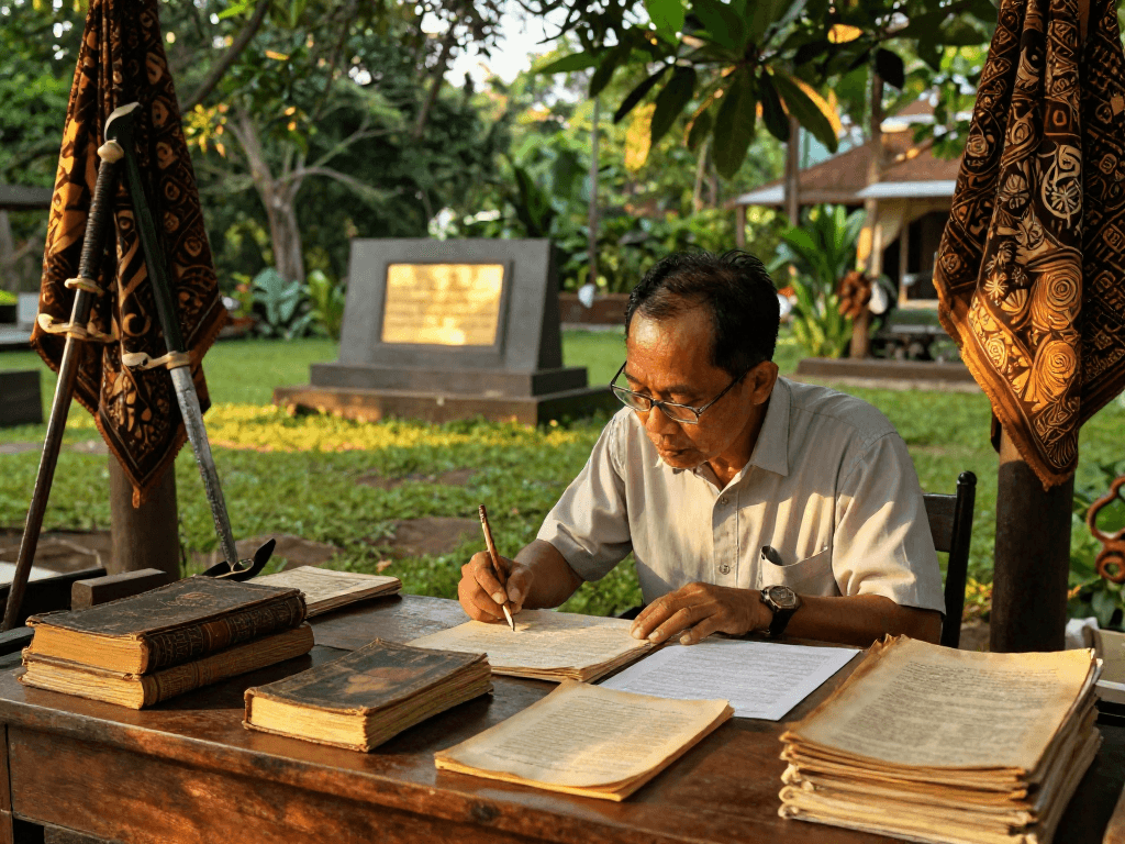 Explore historical context of Indonesia's independence struggles at https://rokok88.nl with artifacts and lush scenery.