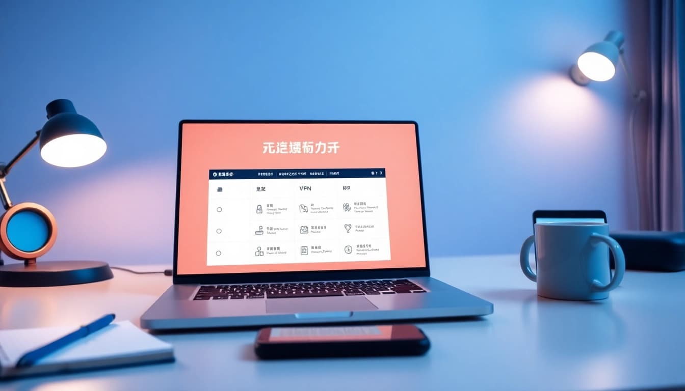 快连下载 interface displayed on a laptop showcasing secure and efficient VPN capabilities.