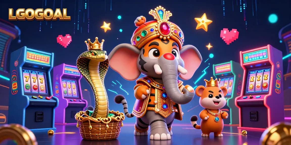 Join the excitement at LGOGOAL, where vibrant 3D casino elements blend with a magical experience.