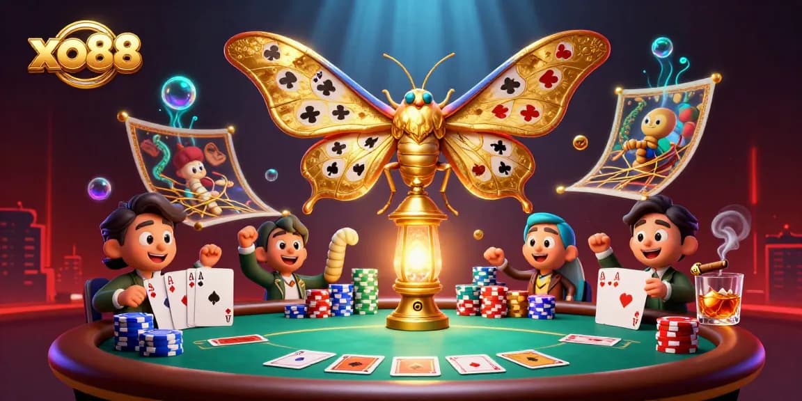 Engage in thrilling gameplay at xo88 with a vibrant 3D casino scene featuring rich details and dynamic elements.