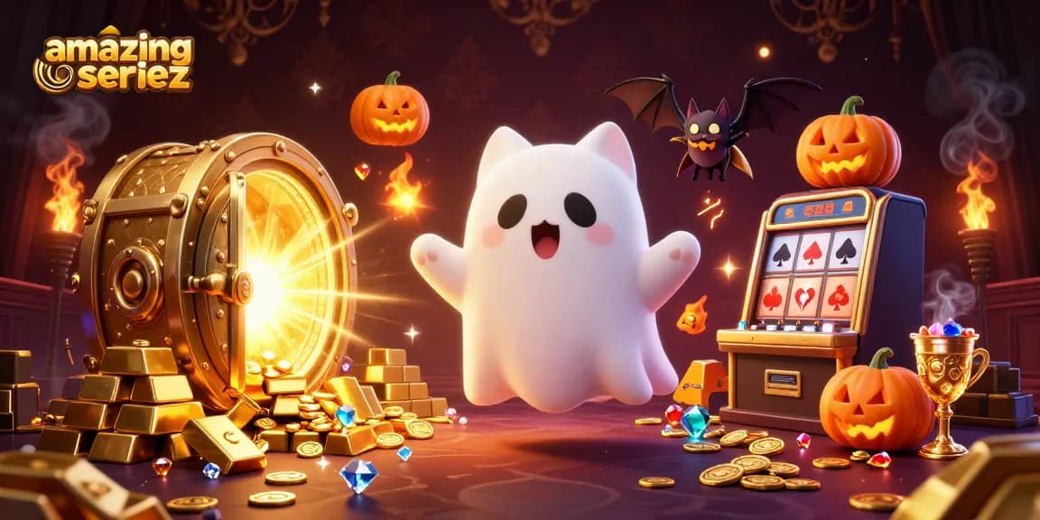 Unleash luck and excitement with amazingseriez in a vibrant haunted casino adventure.