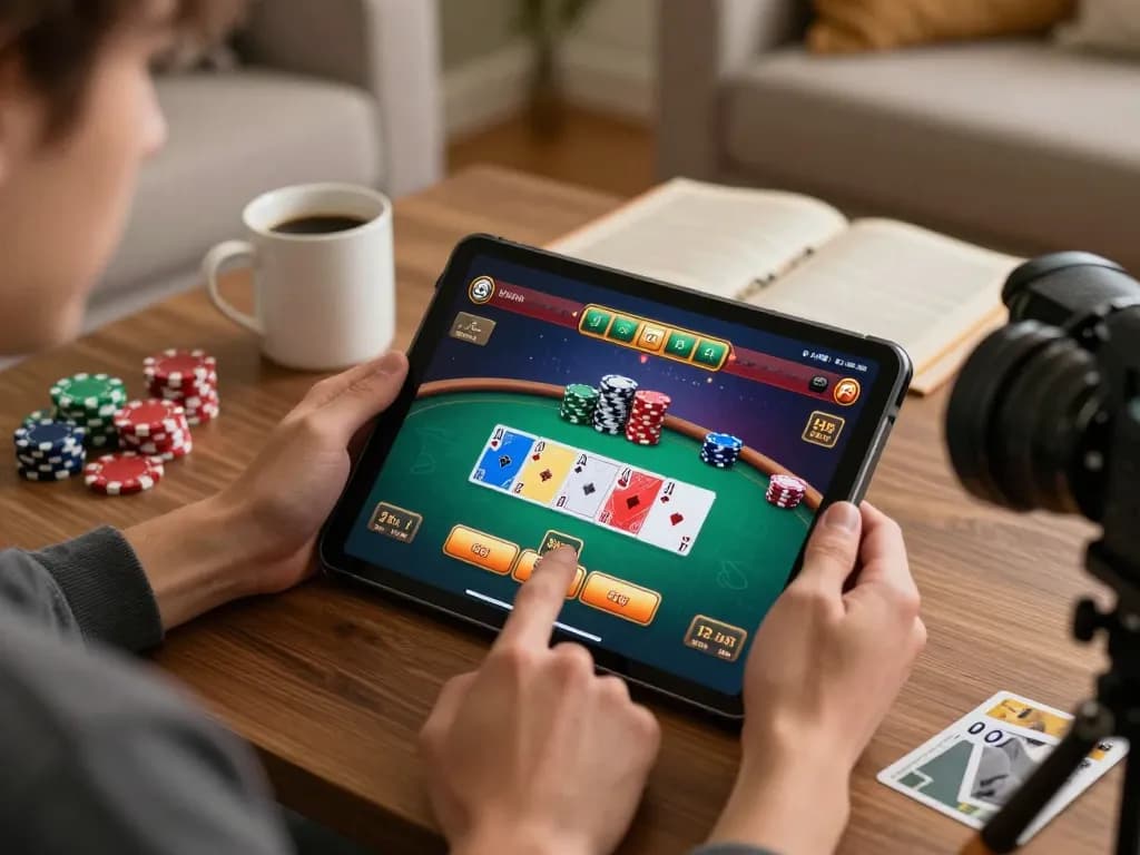 Experience thrilling online poker gameplay at luckywin with vibrant user interface and engaging atmosphere.