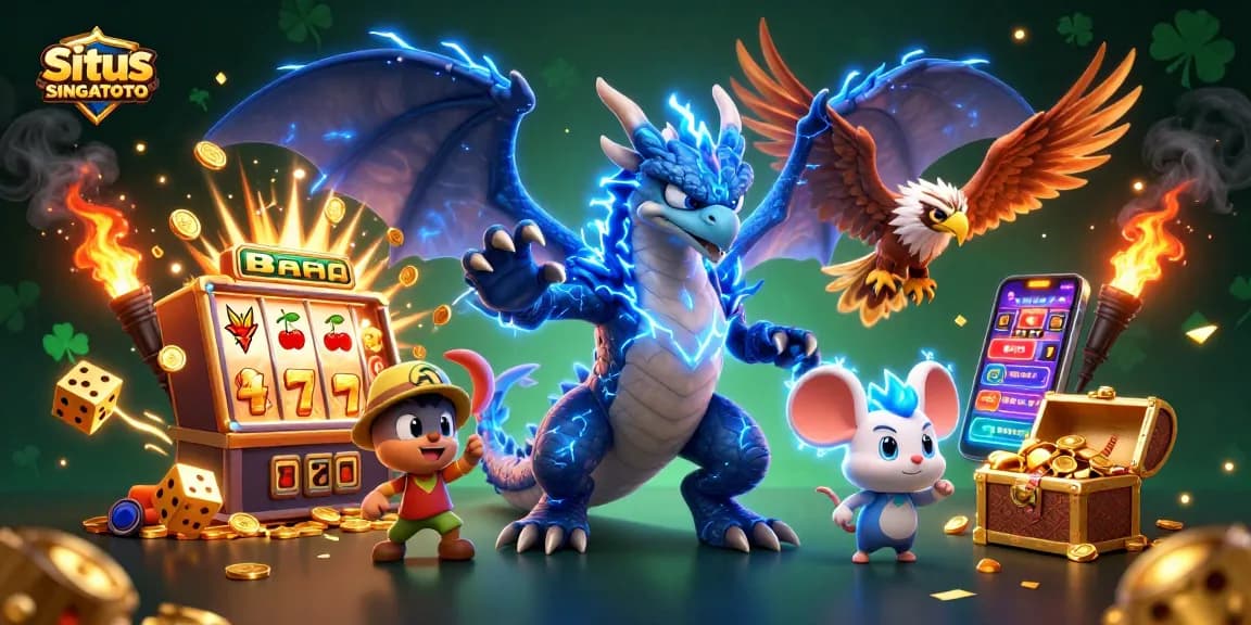 Permainan mendebarkan di situs SINGATOTO dengan naga dan mesin slot yang berlimpah.