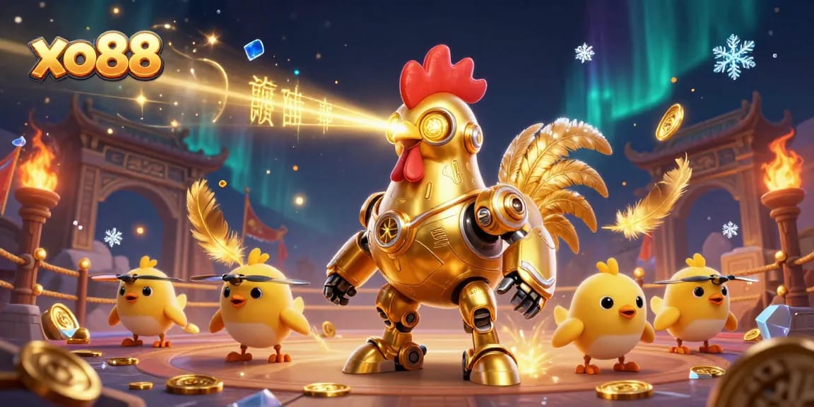 Experience winning excitement at xo88 with a dynamic casino showdown illustration featuring vibrant characters and action.