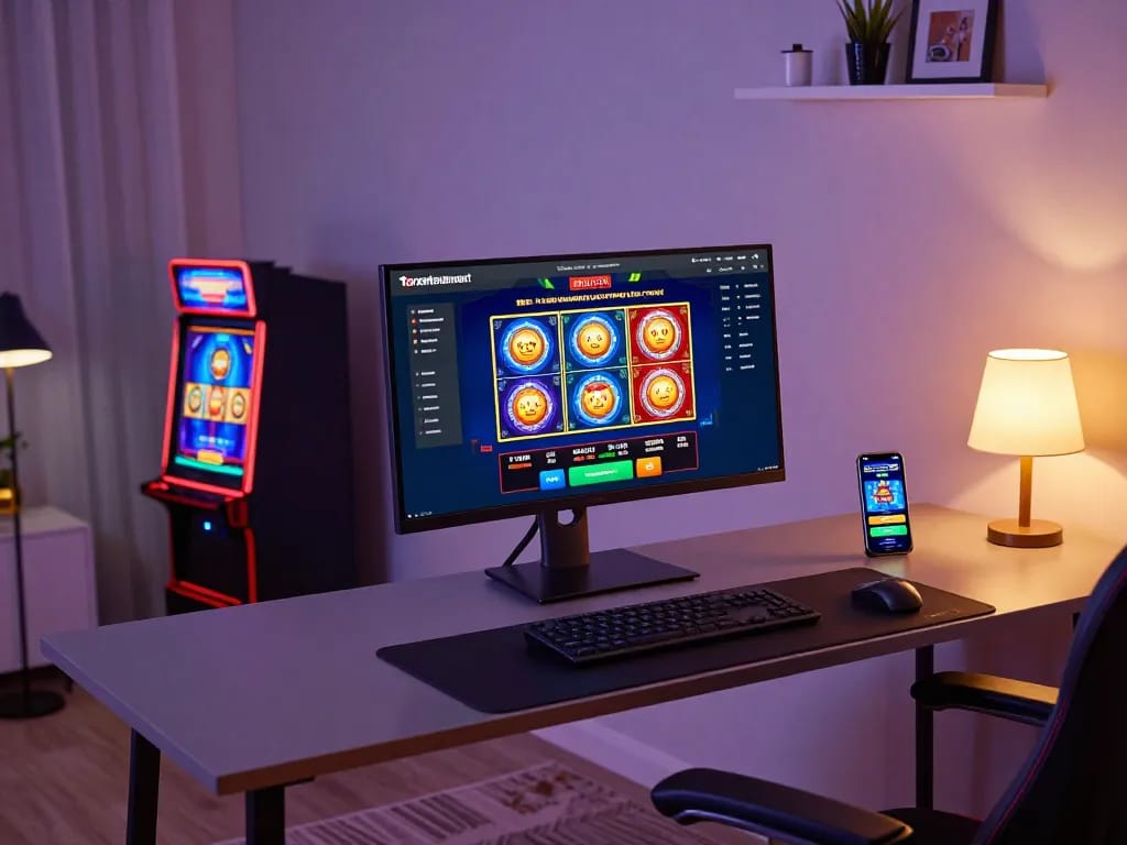 Engaging in online gaming at torxentertainment, showcasing vibrant casino interface