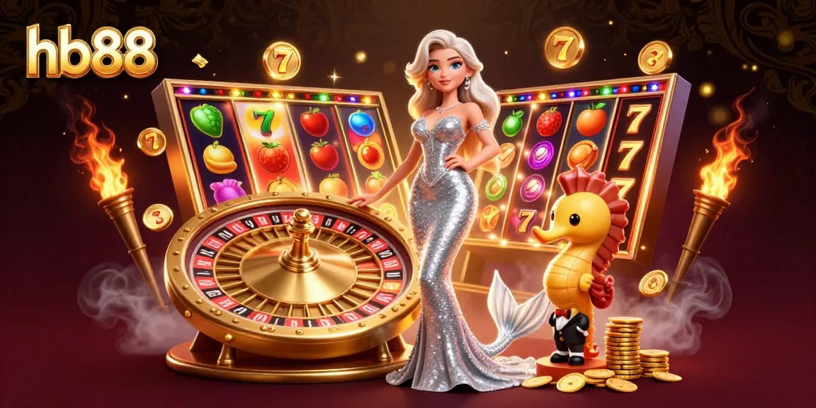 Engage with hb88 while spinning vibrant slot reels and encountering a glamorous mermaid.