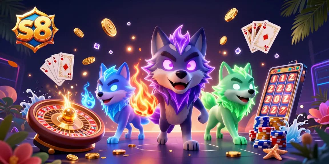 S8 players enjoy thrilling sports betting with glowing adrenalin and vibrant game effects.