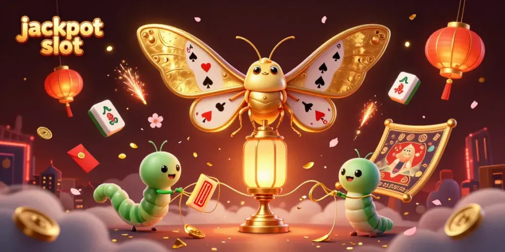 Experience the thrill of jackpot slot action with vibrant 3D casino imagery featuring animated characters and symbols.