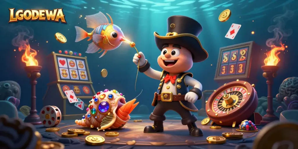 Engage with LGODEWA for an unforgettable underwater casino gaming experience.
