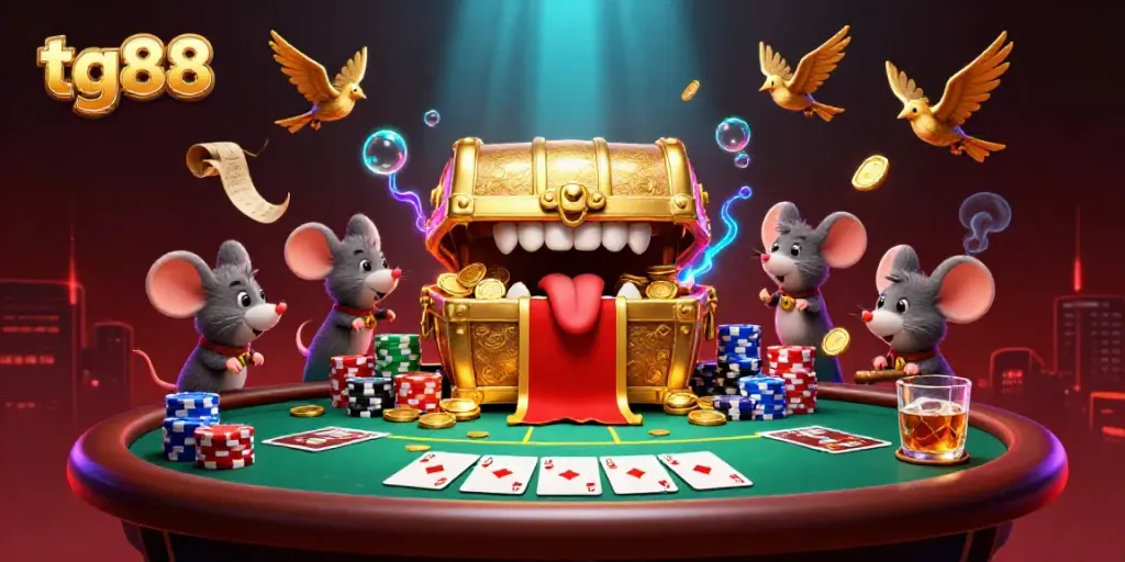 Experience the thrilling excitement of gambling at tg88's online casino with vibrant 3D visuals and rich details.