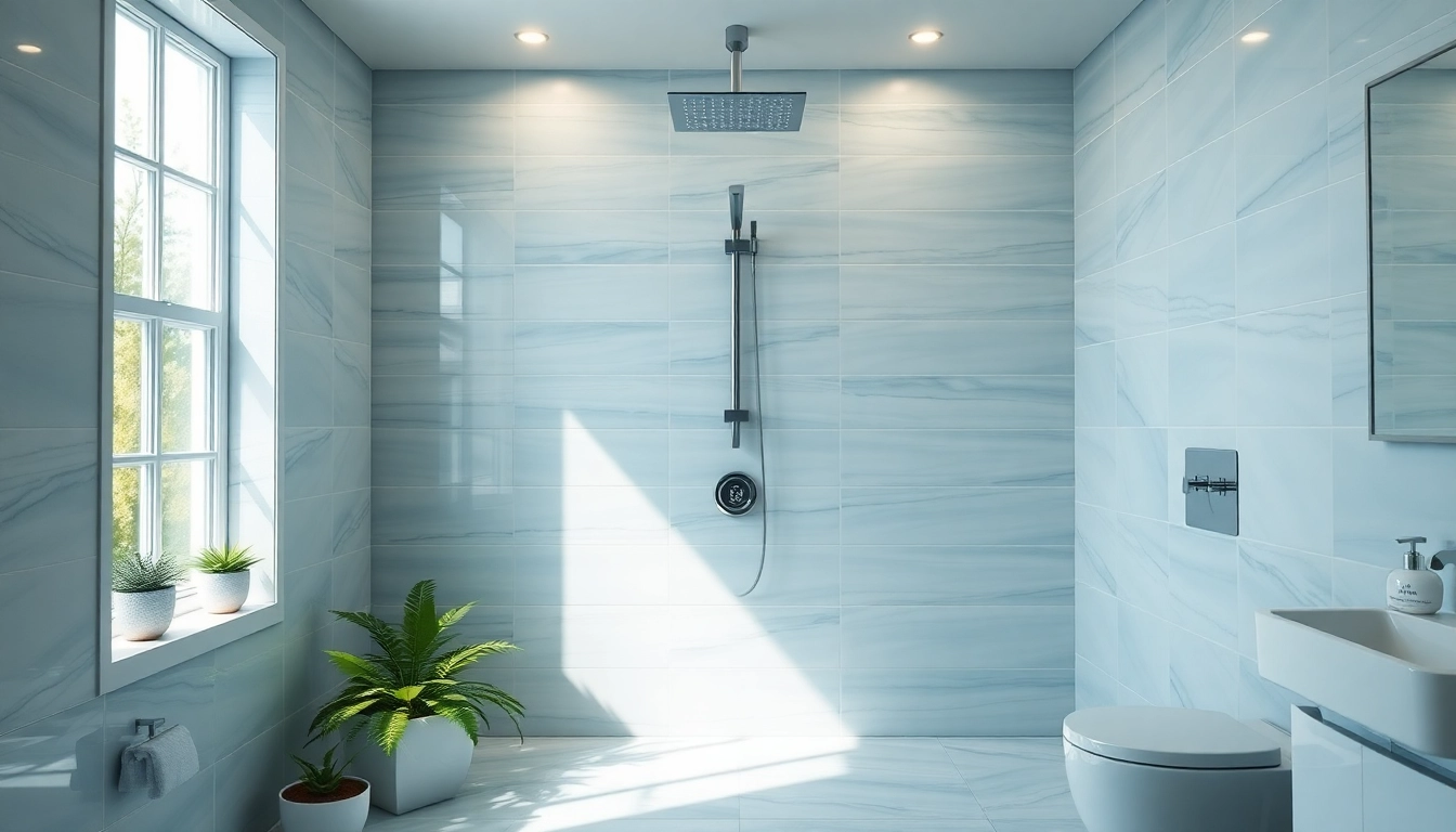 Transform your bathroom with a modern shower uk design featuring elegant fixtures and calming colors.