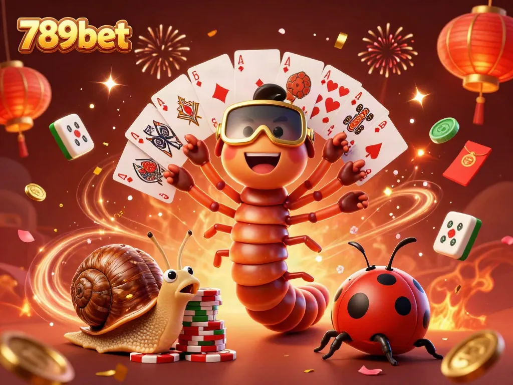 Experience gaming excitement with vibrant 3D illustration of a lively dealer at 789bet casino.
