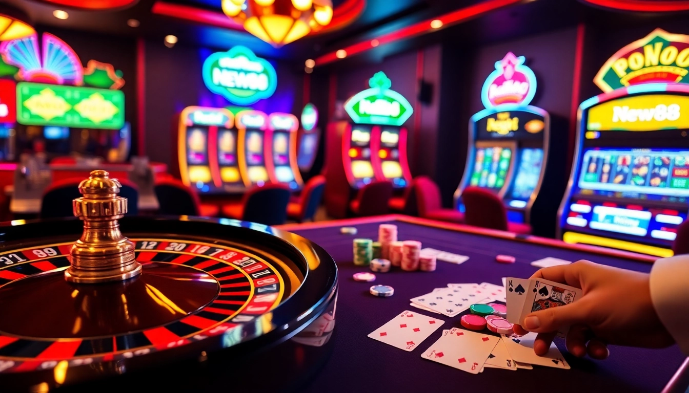 Experience the excitement of gambling at https://new88.help/ with vibrant casino tables and thrilling gameplay.