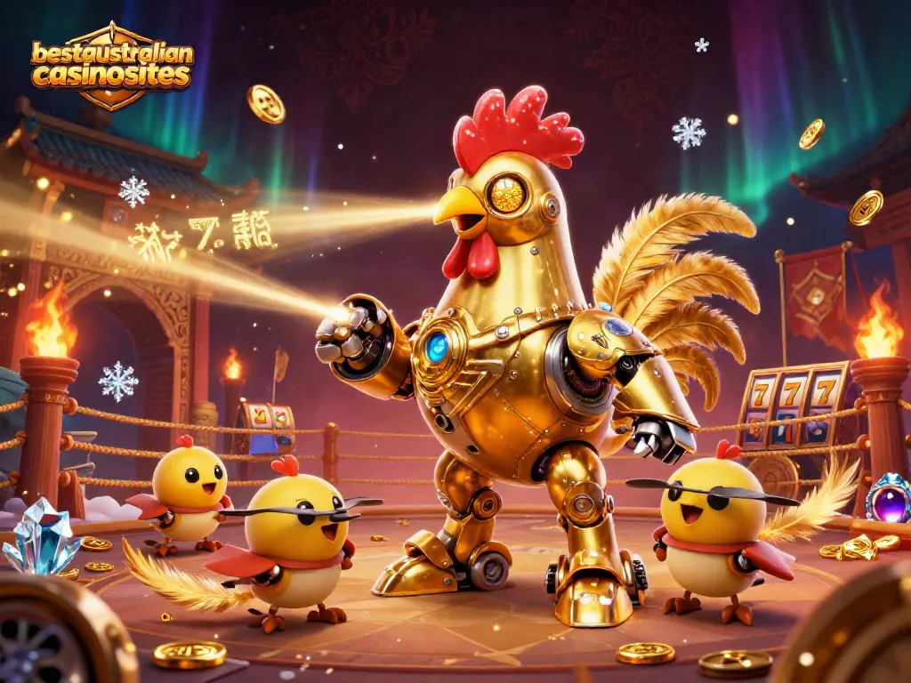 Engage with the vibrant 3D visual of the best mobile casinos showcased by bestaustraliancasinosites featuring unique gaming elements.