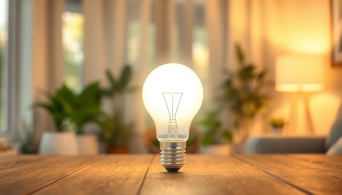 Learn what is an a19 light bulb through this detailed image showcasing its features and glowing ambiance.