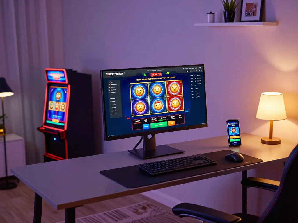 Engaging in online gaming at torxentertainment, showcasing vibrant casino interface