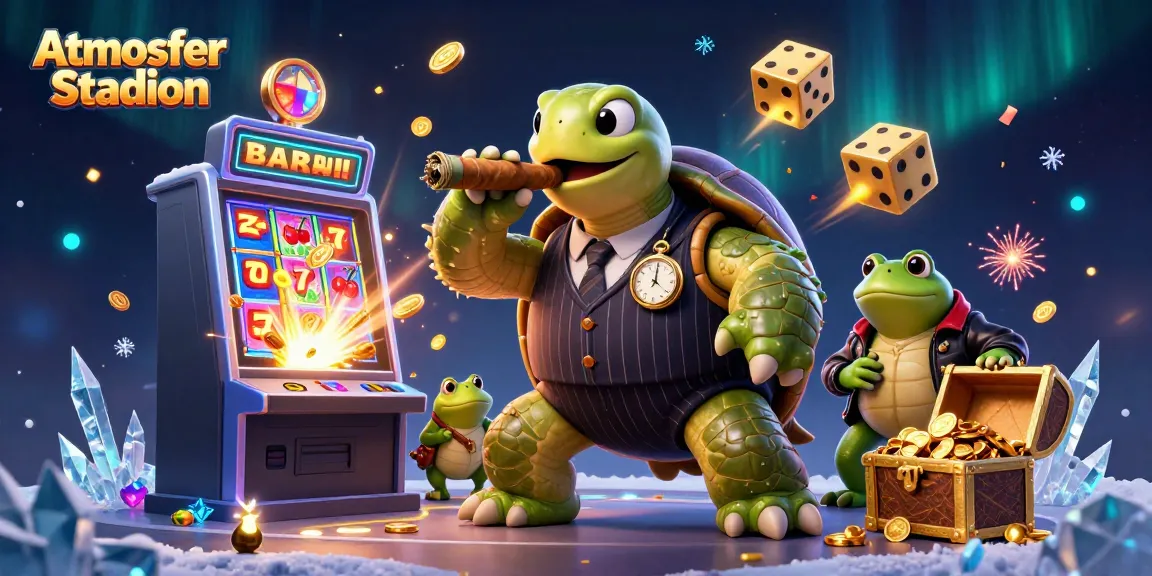 Experience the vibrant Atmosfer Stadion with exotic character interactions in a casino setting.