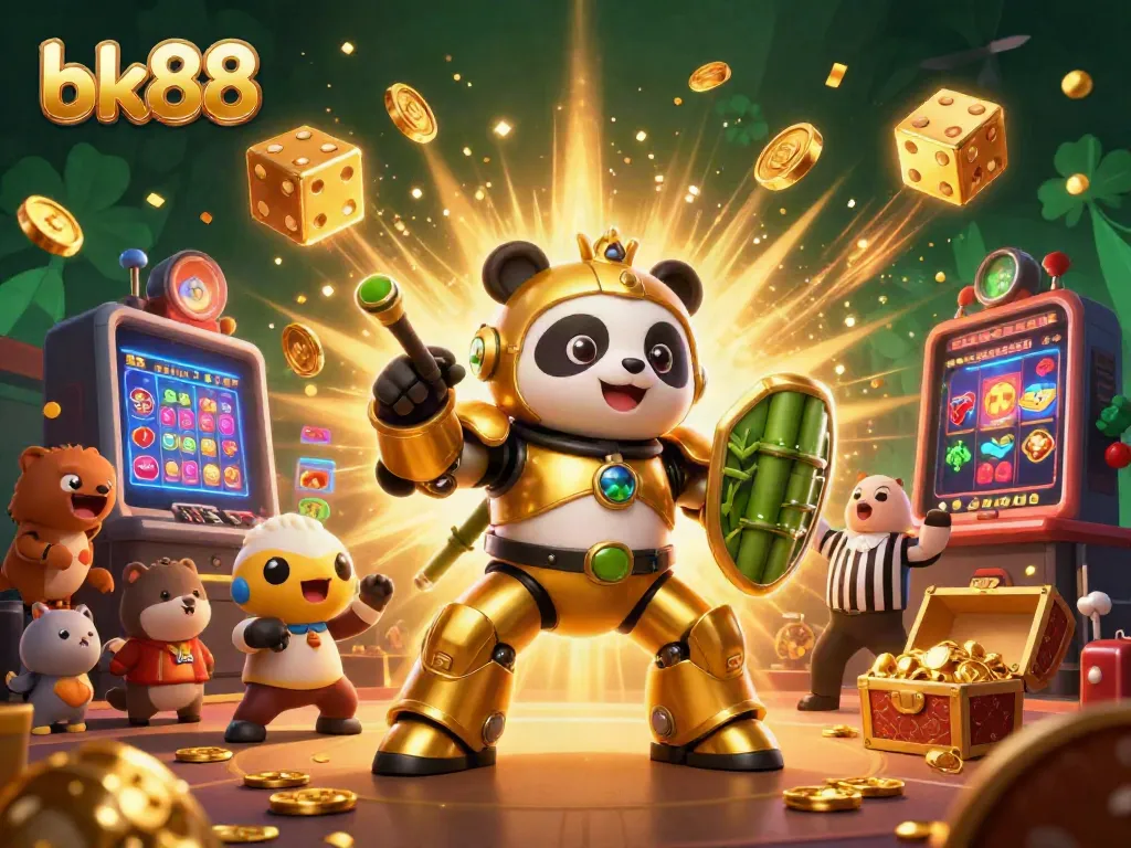 Experience thrilling gameplay at bk88 with vibrant 3D characters and casino elements.