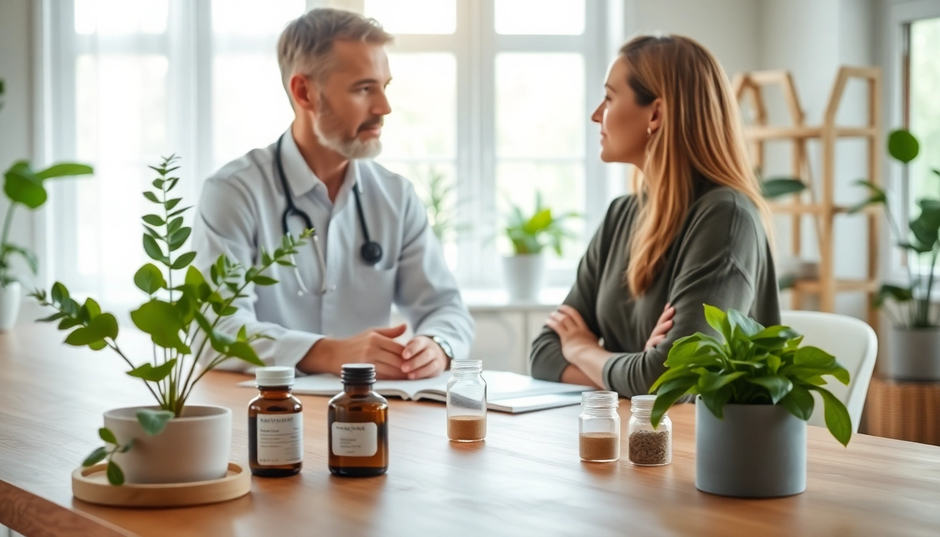 Consultation de naturopathie Prilly avec un praticien dans un bureau apaisant.