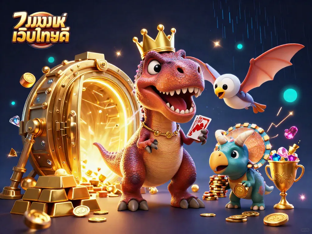 เดิมพันแทงบอลเว็บไหนดี กับทีม T-Rex ที่พยายามเล่นการ์ดในบรรยากาศคาสิโนสุดผจญภัย