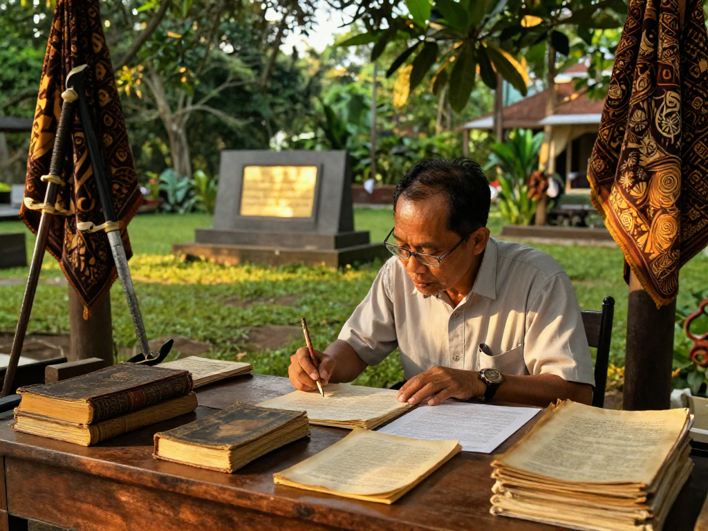 Explore historical context of Indonesia's independence struggles at https://rokok88.nl with artifacts and lush scenery.