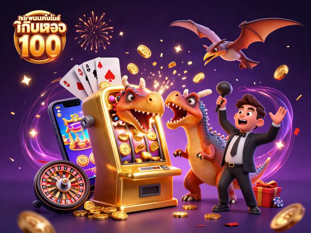 เกมสล็อตสุดมันที่ เว็บพนันออนไลน์ เว็บตรง 100 กำลังมอบโชคให้แก่ผู้เล่นในบรรยากาศคาสิโนที่สนุกสนาน
