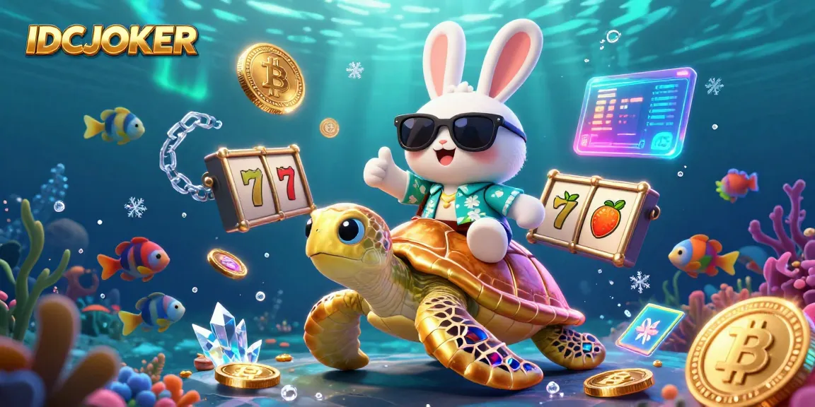 Engage with IDCJOKER through an exciting underwater casino adventure with vibrant characters and elements.