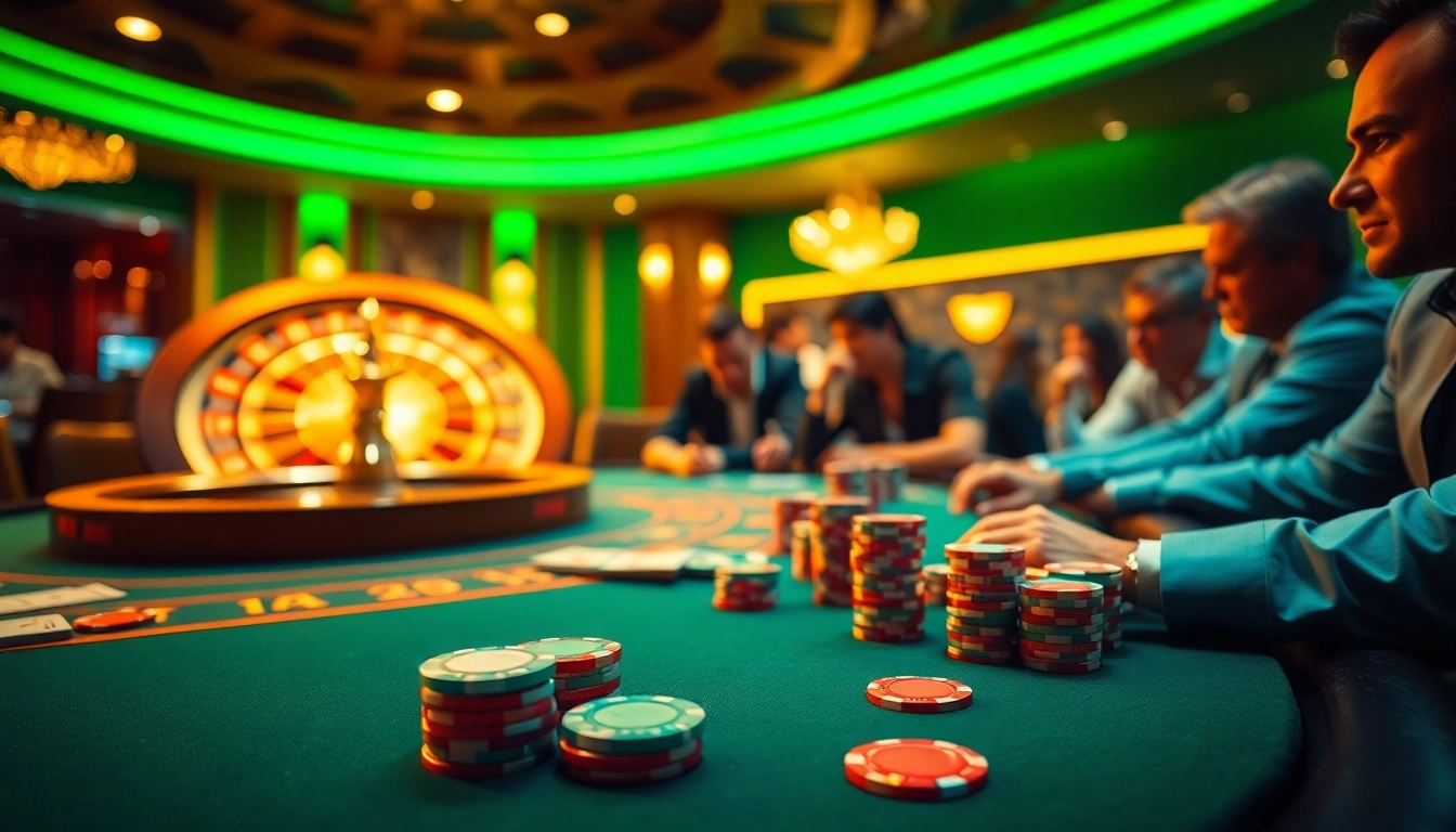 Experience the thrill of gambling at ALO 789 with vibrant poker chips and an exciting poker table.